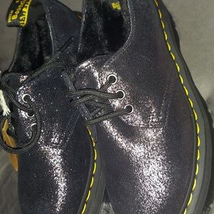 Brand New Shiney Platform Martens Fur on the inside